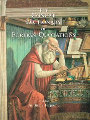 cover image of Concise Dictionary of Foreign Quotations